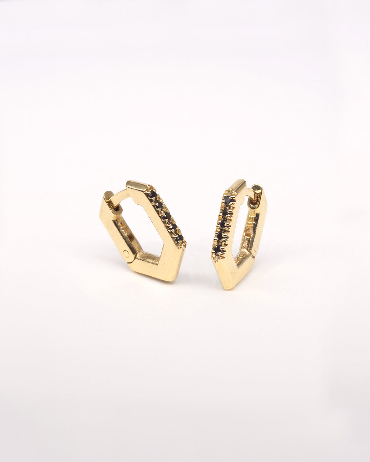 Alex Black Diamonds Earrings - Small