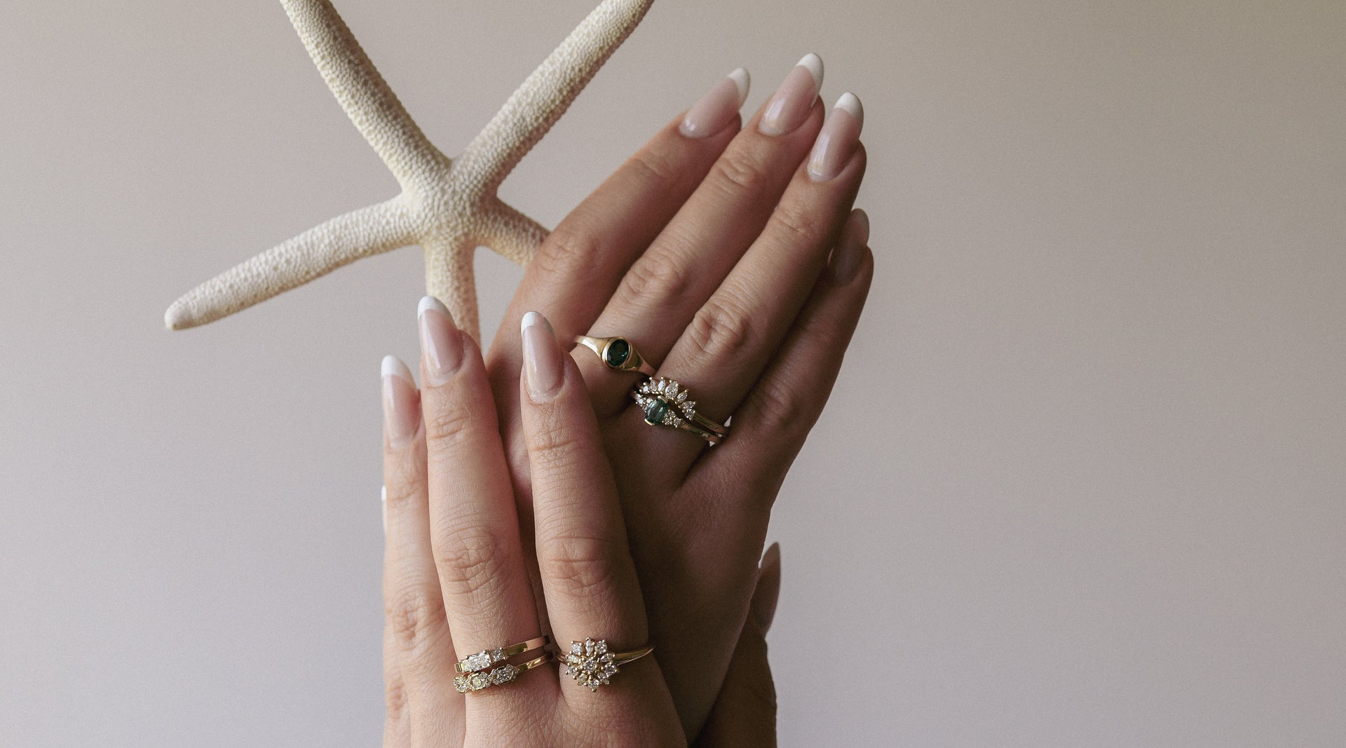 gold rings with diamonds and gemstones
