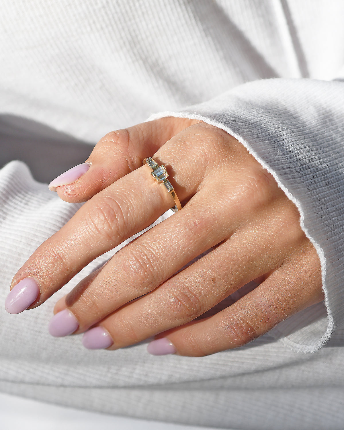 THE BIG APPLE - Manhattan white diamond ring