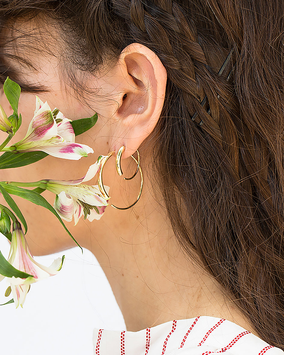 Loop earrings - Available In Three Sizes