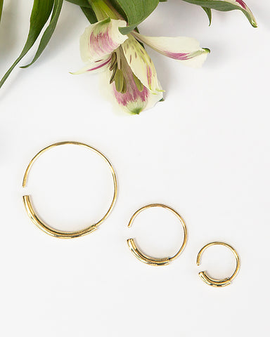 Loop earrings - Available In Three Sizes