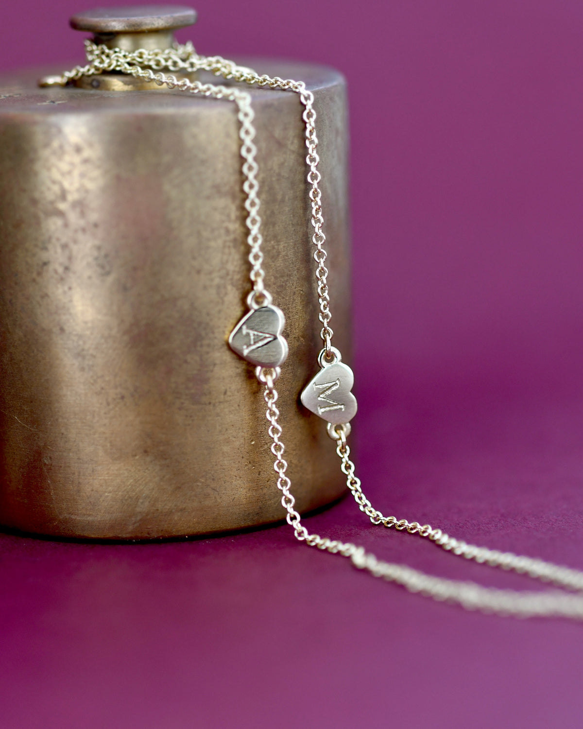 2 Gold heart bracelet 