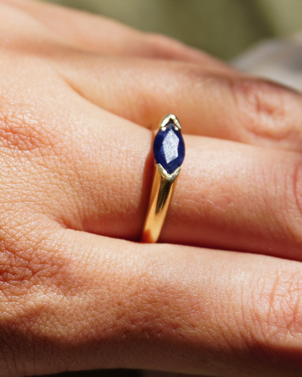 טבעת נועה ספיר כחול 