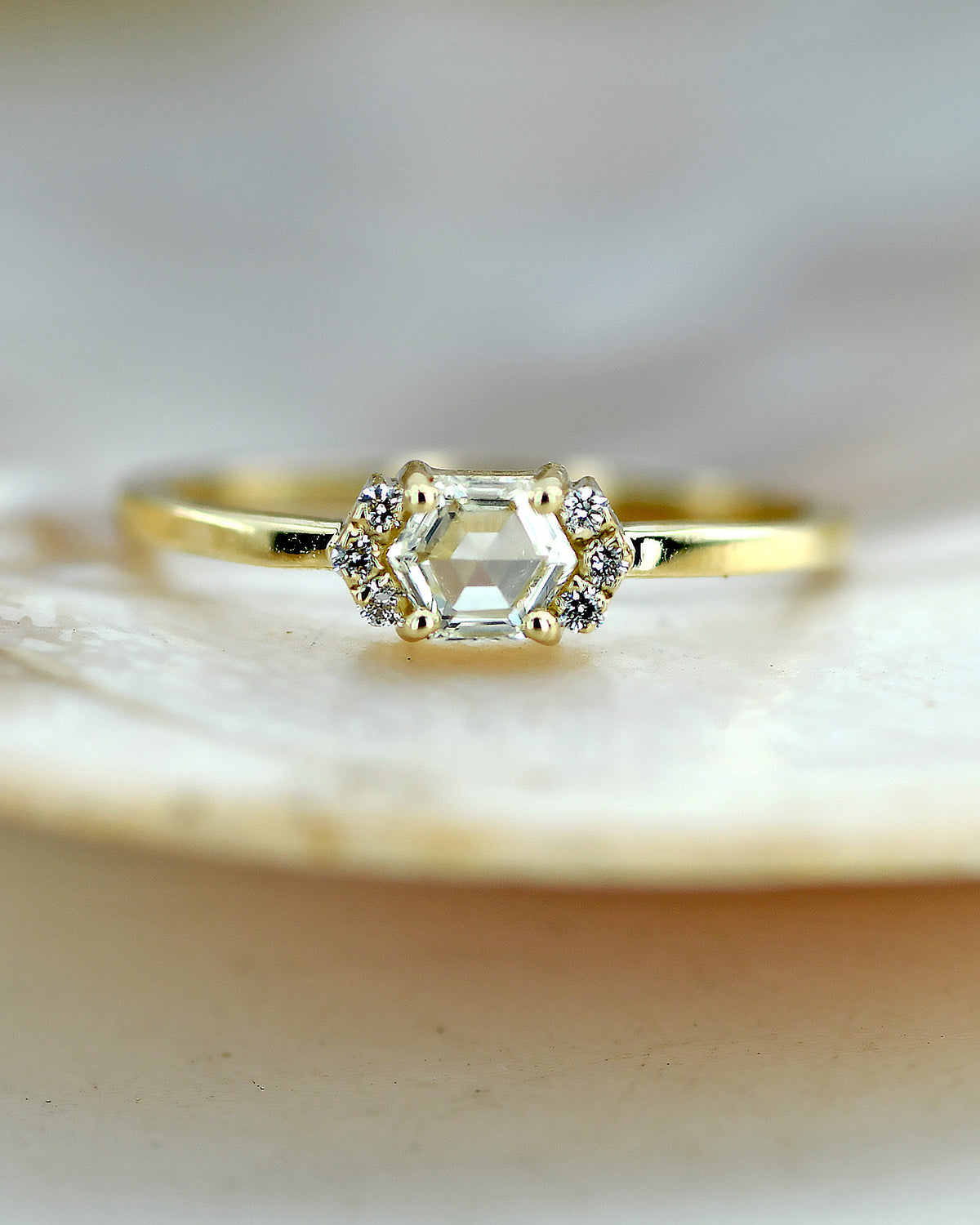 טבעת לרה יהלום  לבן