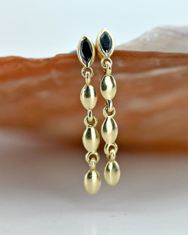 Renee black Diamonds Earrings