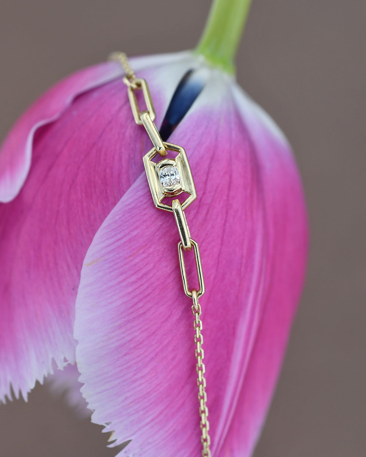 צמיד אלקסיס יהלום לבן