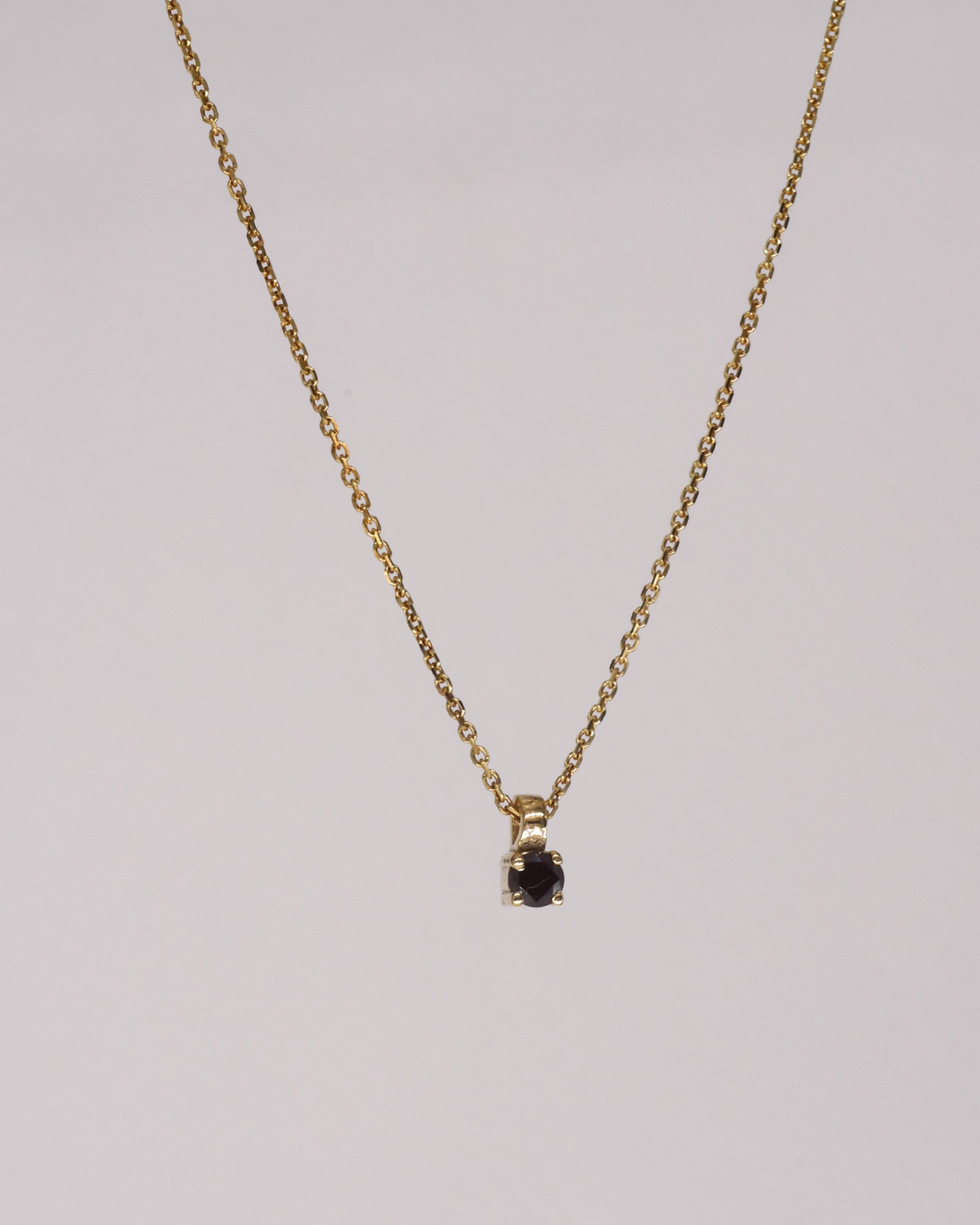 Snow Flake Necklace - Black Diamond