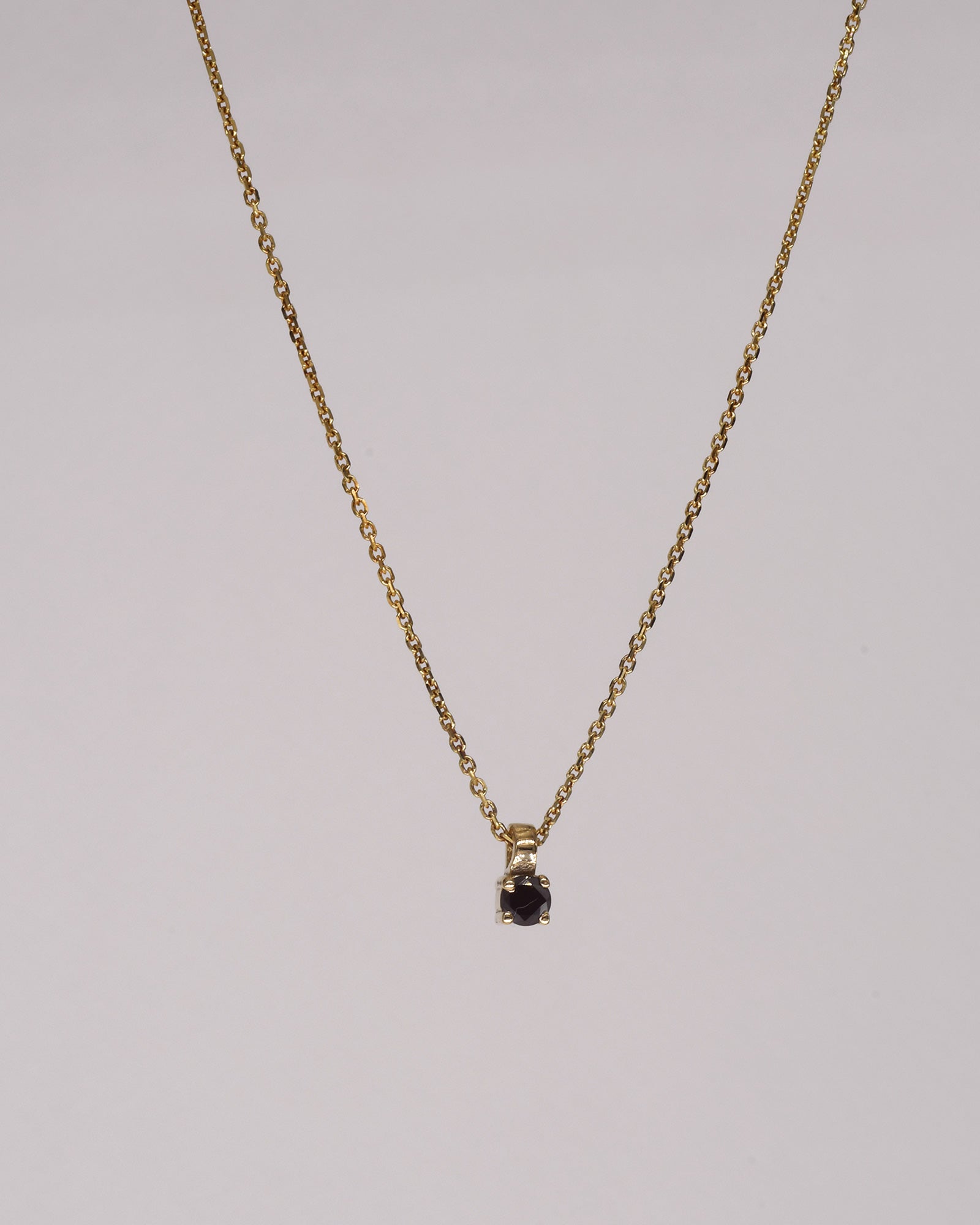 Snow Flake Necklace - Black Diamond
