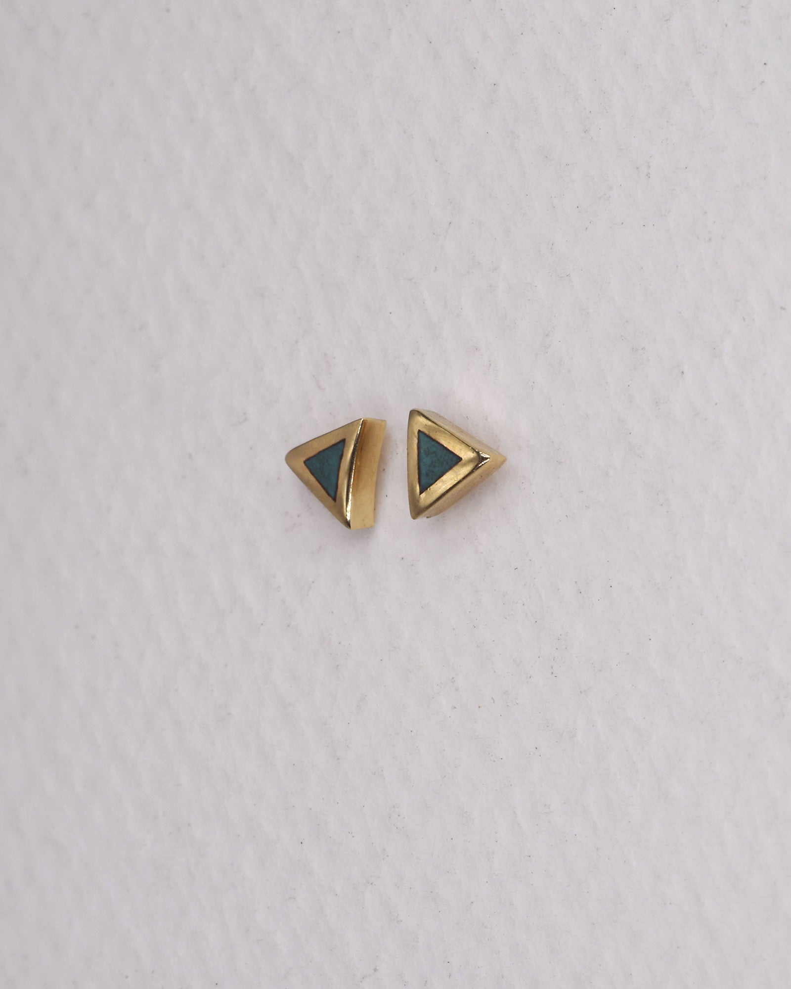 Enamel  Triangle Earrings