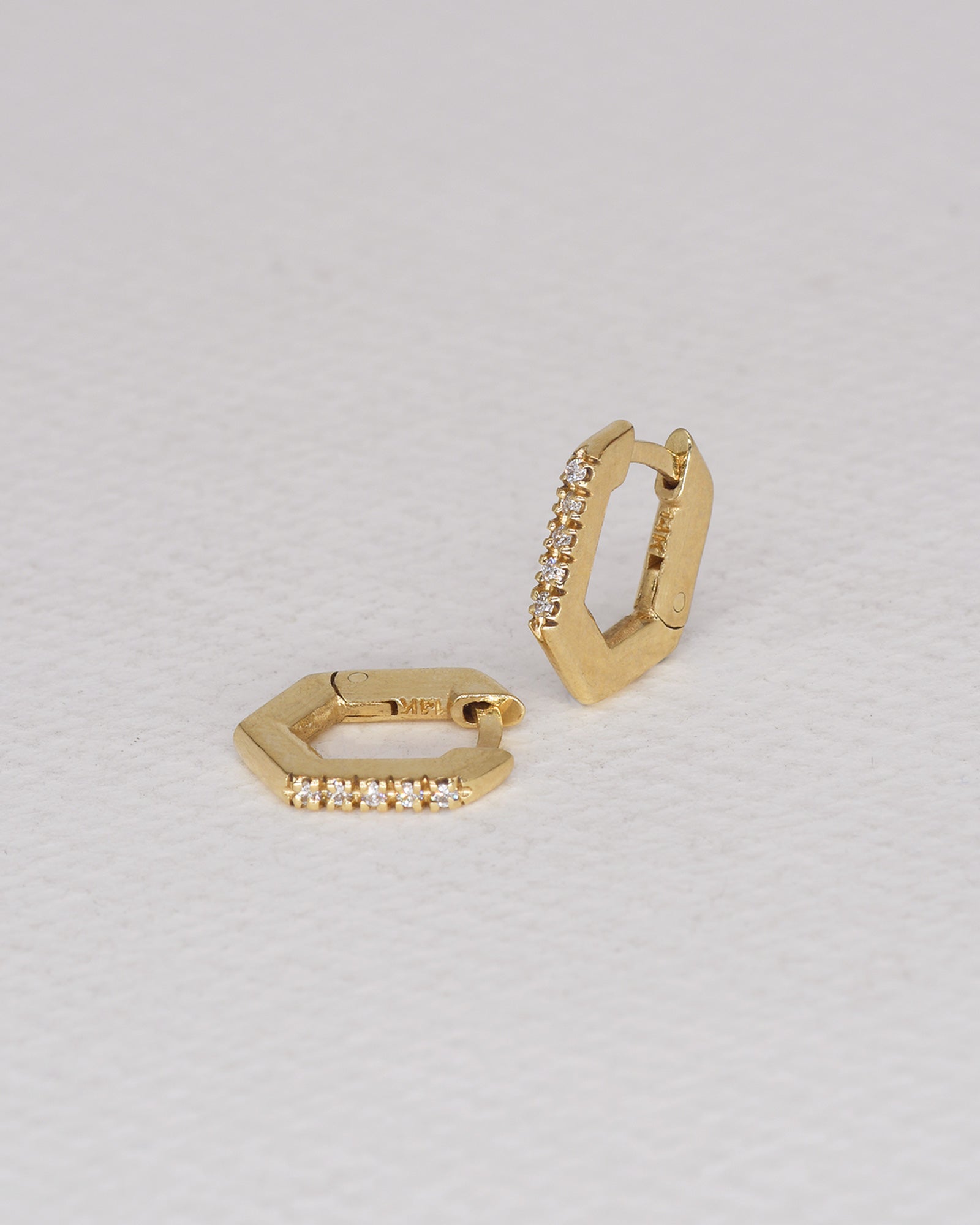 Alex White Diamonds Earrings - Small