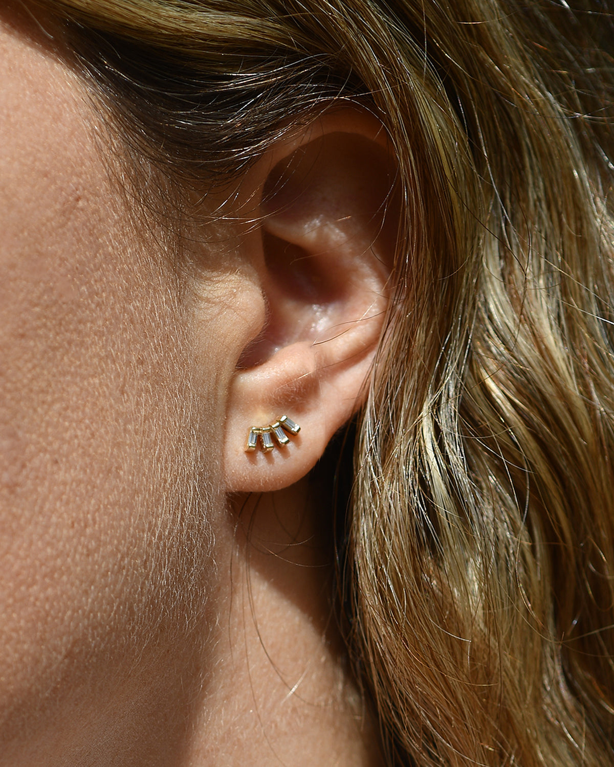 Sunshine white diamond Earrings