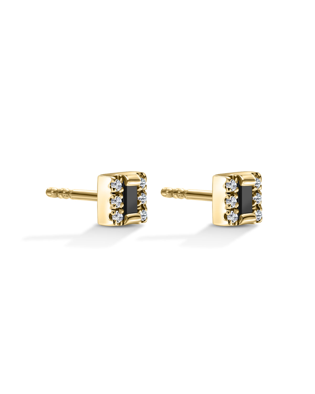 Gaia Earrings - Black & White Diamonds