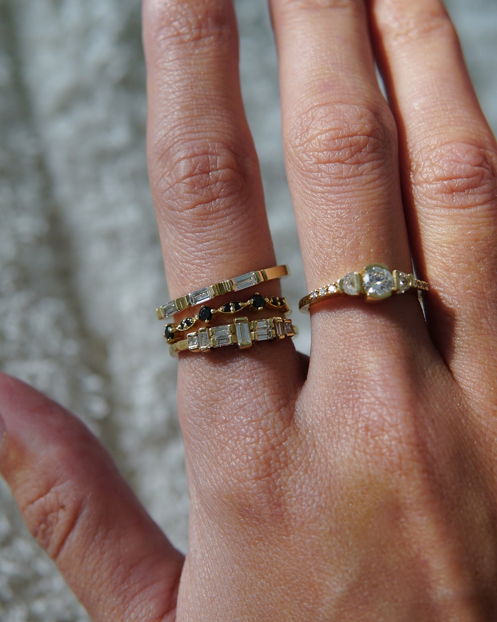 Black Diamonds Ring