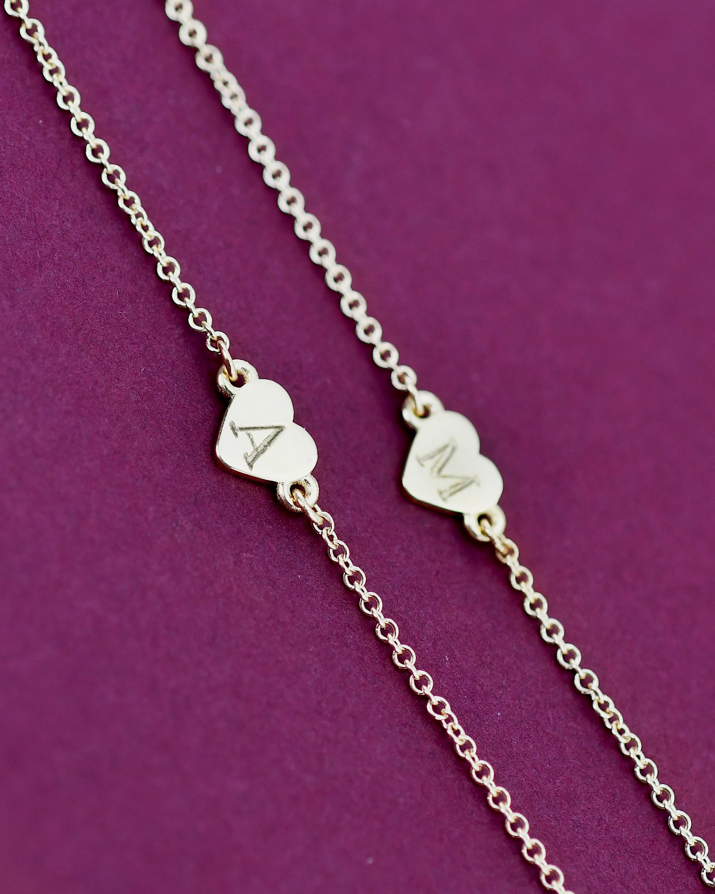 Gold heart bracelet 
