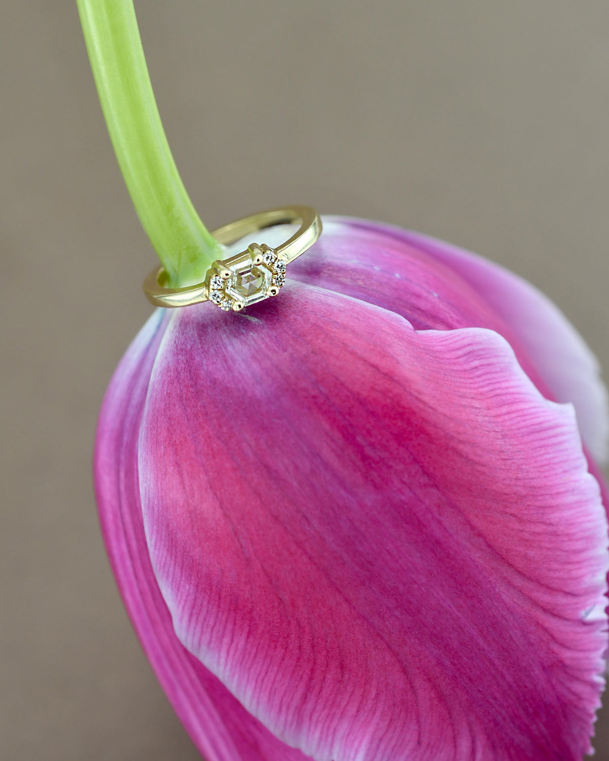 טבעת לרה יהלום  לבן