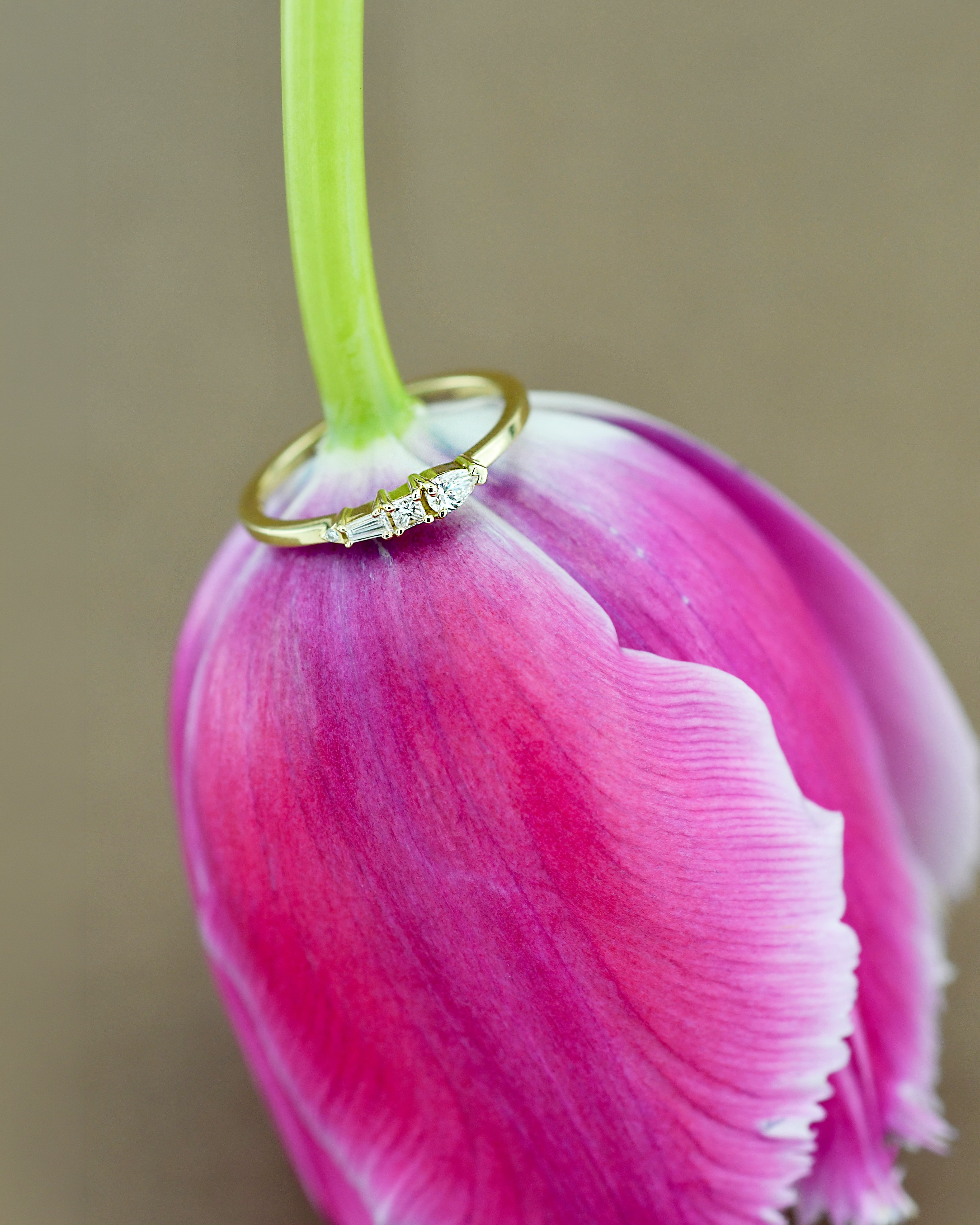 Loren white diamond ring