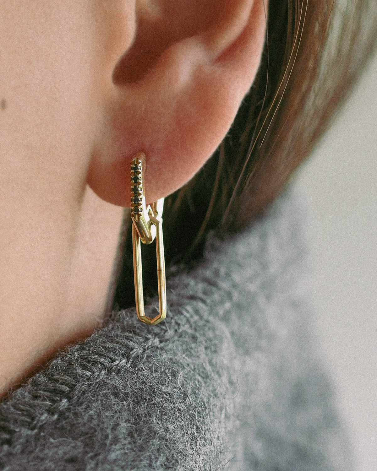 Alex Black Diamonds Long Earrings