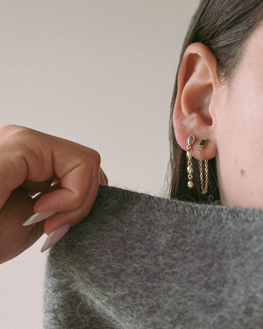 Renee black Diamonds Earrings