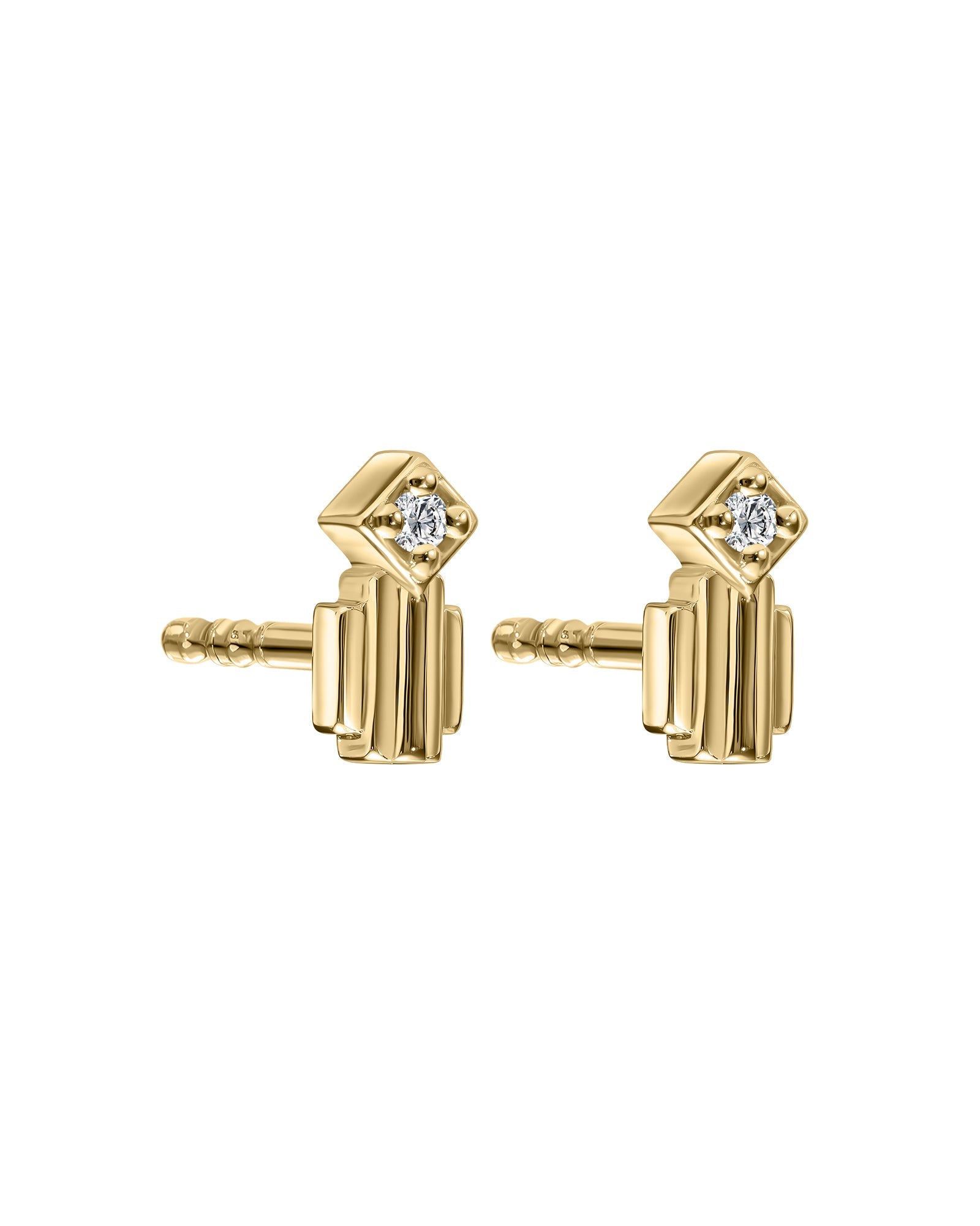 stud gold earrings