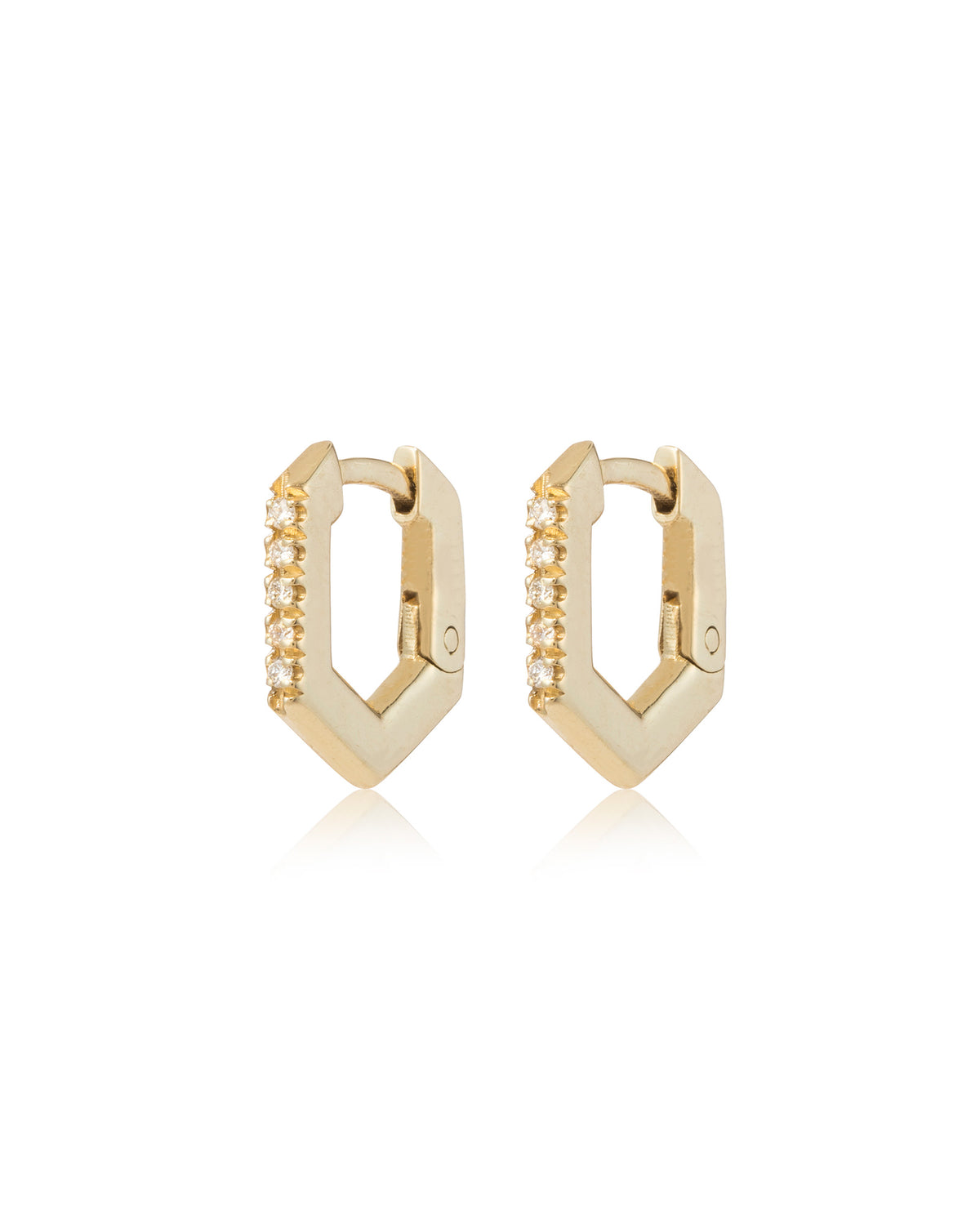 Alex White Diamonds Earrings - Small