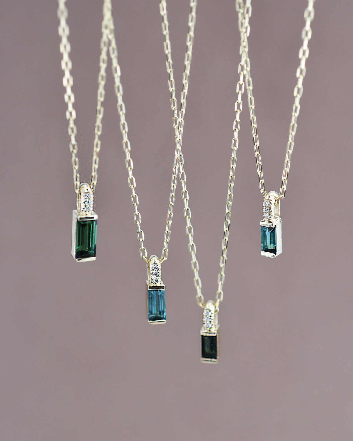 necklaces with rectangular gemstone pendants