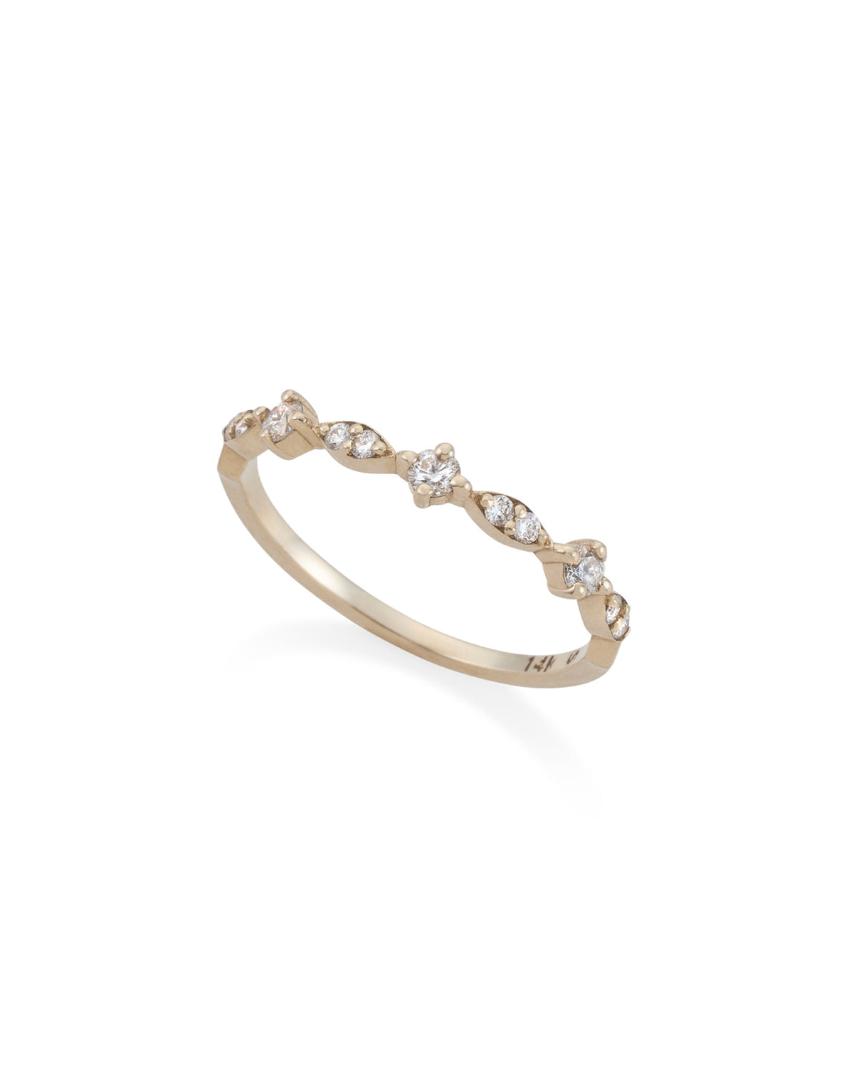 Eve white Diamonds Ring