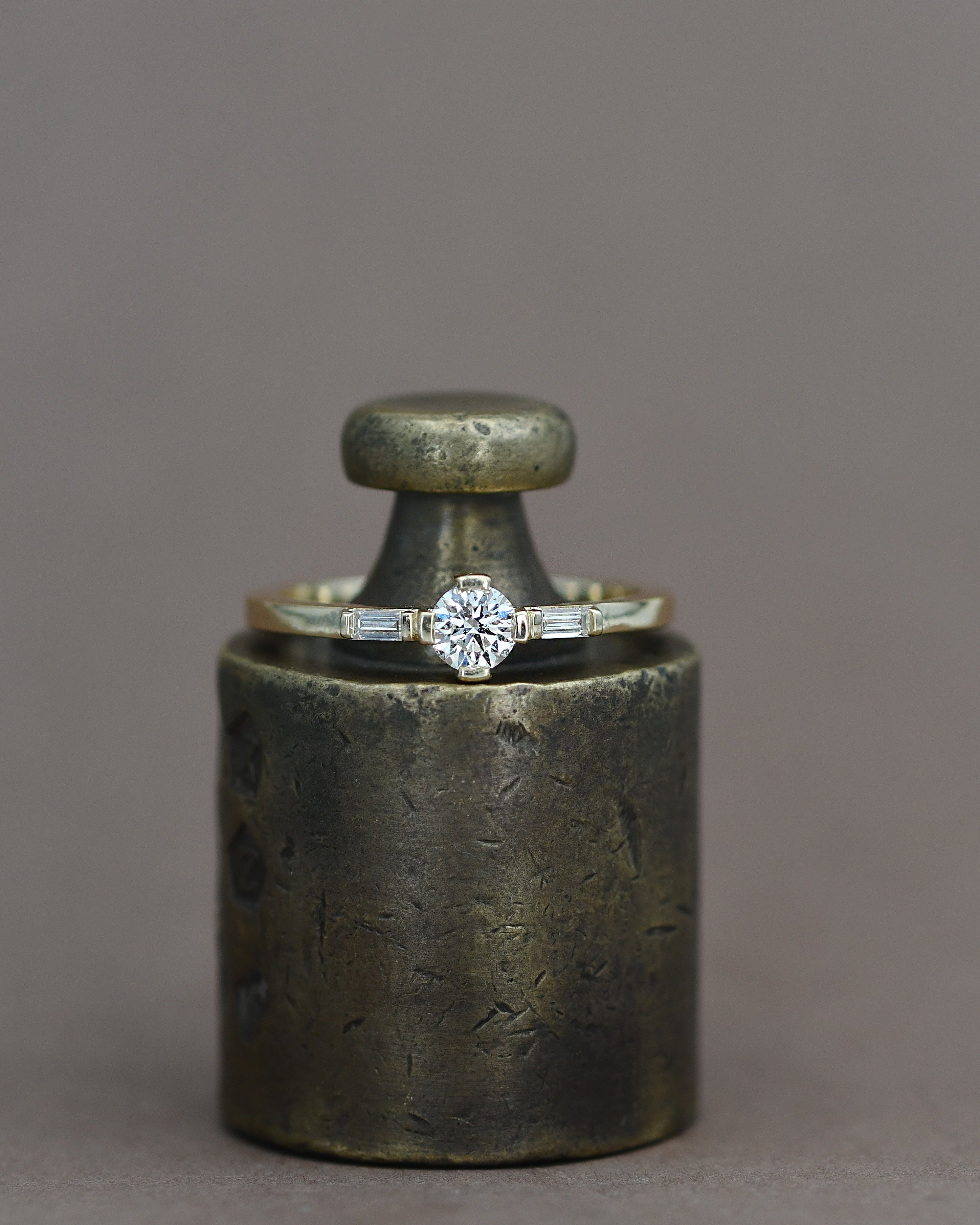 14k Gold ring with a diamond 