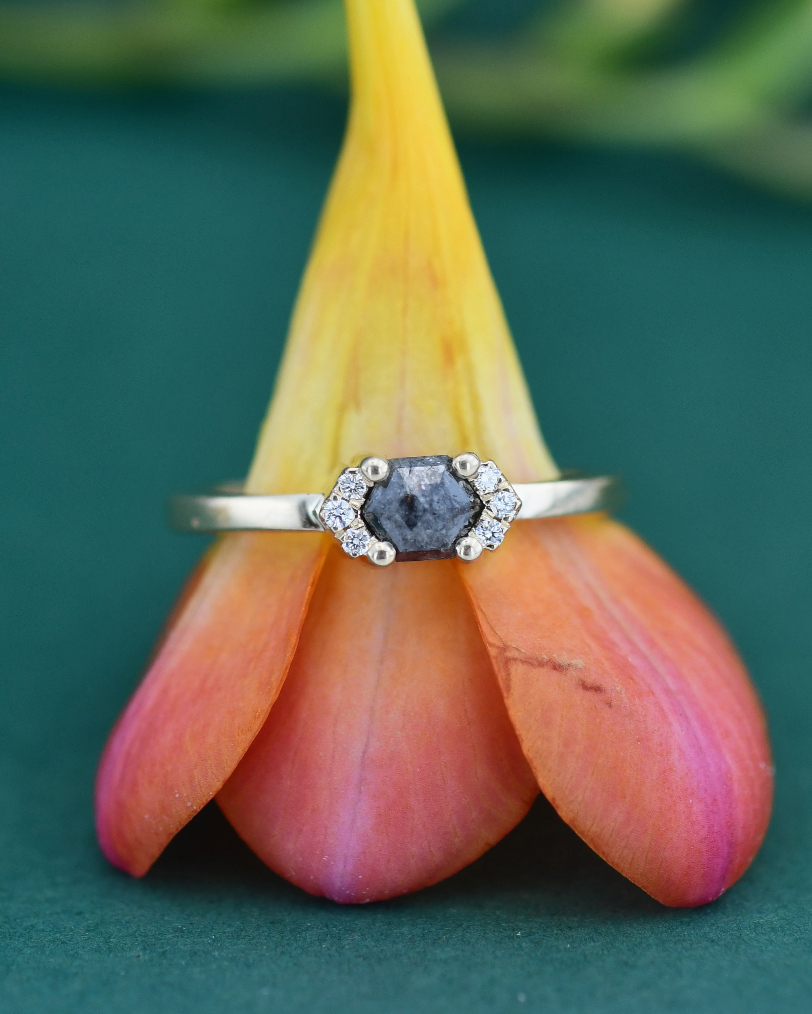 lara gray diamond ring