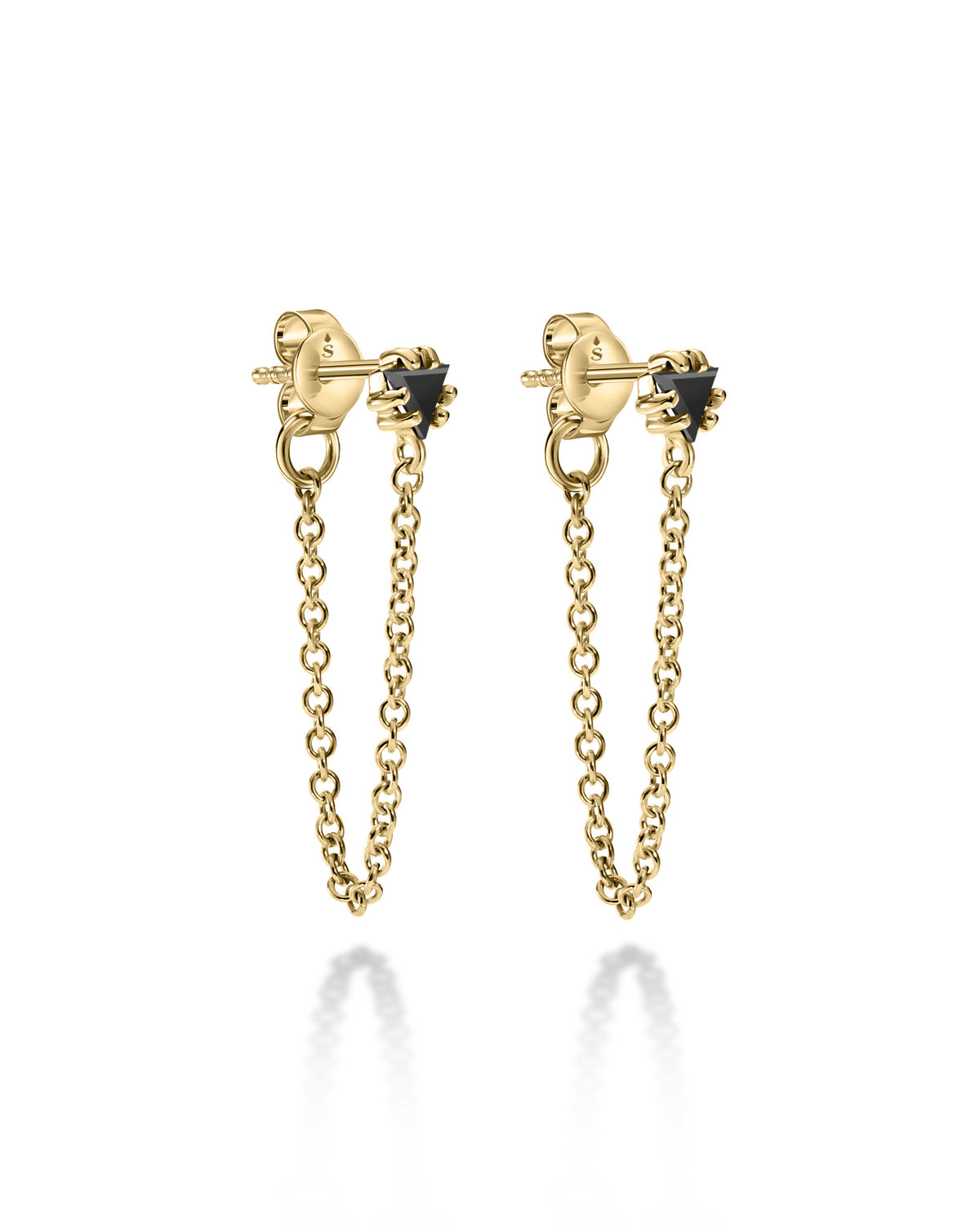 Lola Earrings - Black Diamonds