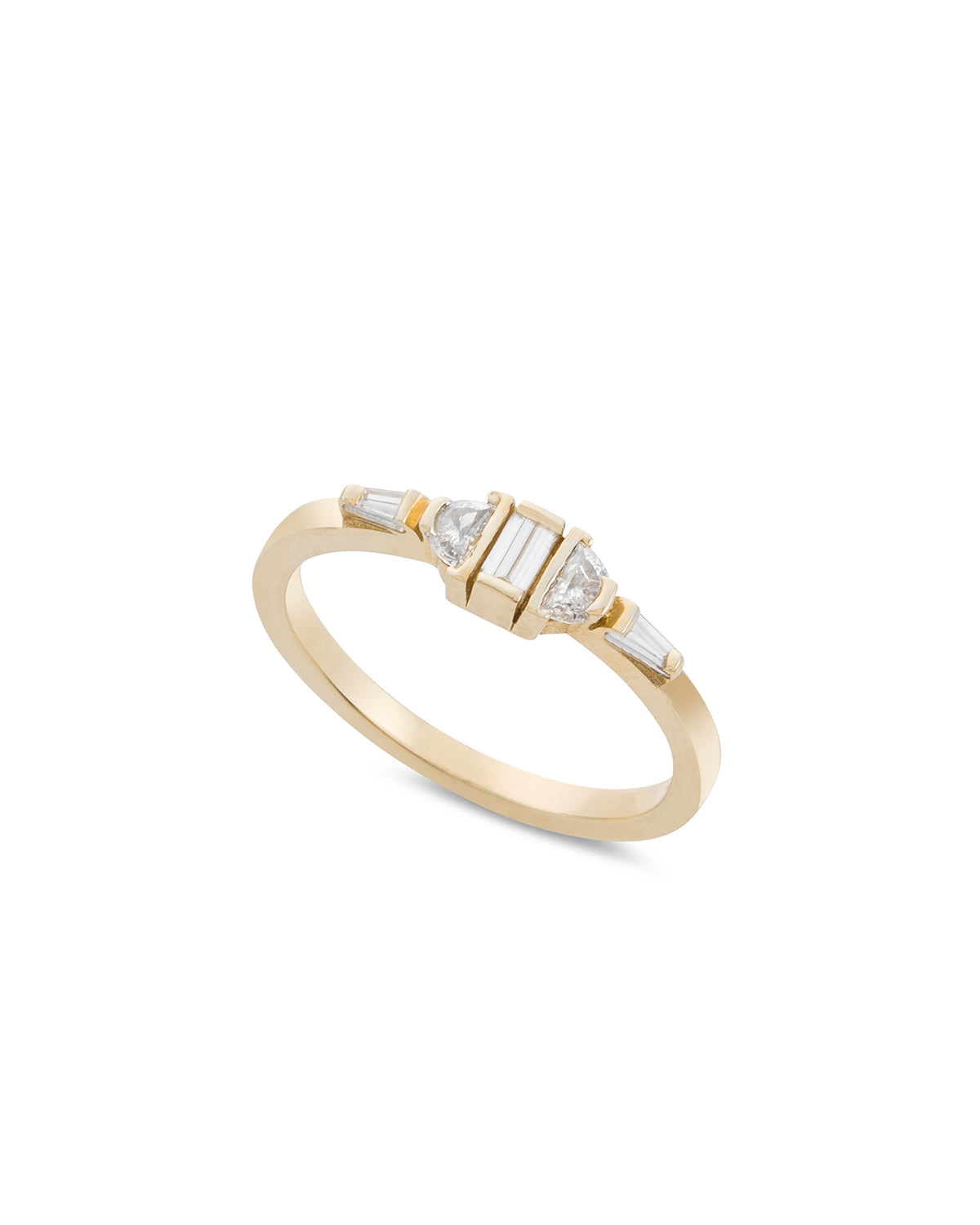 Lune White Diamonds Ring