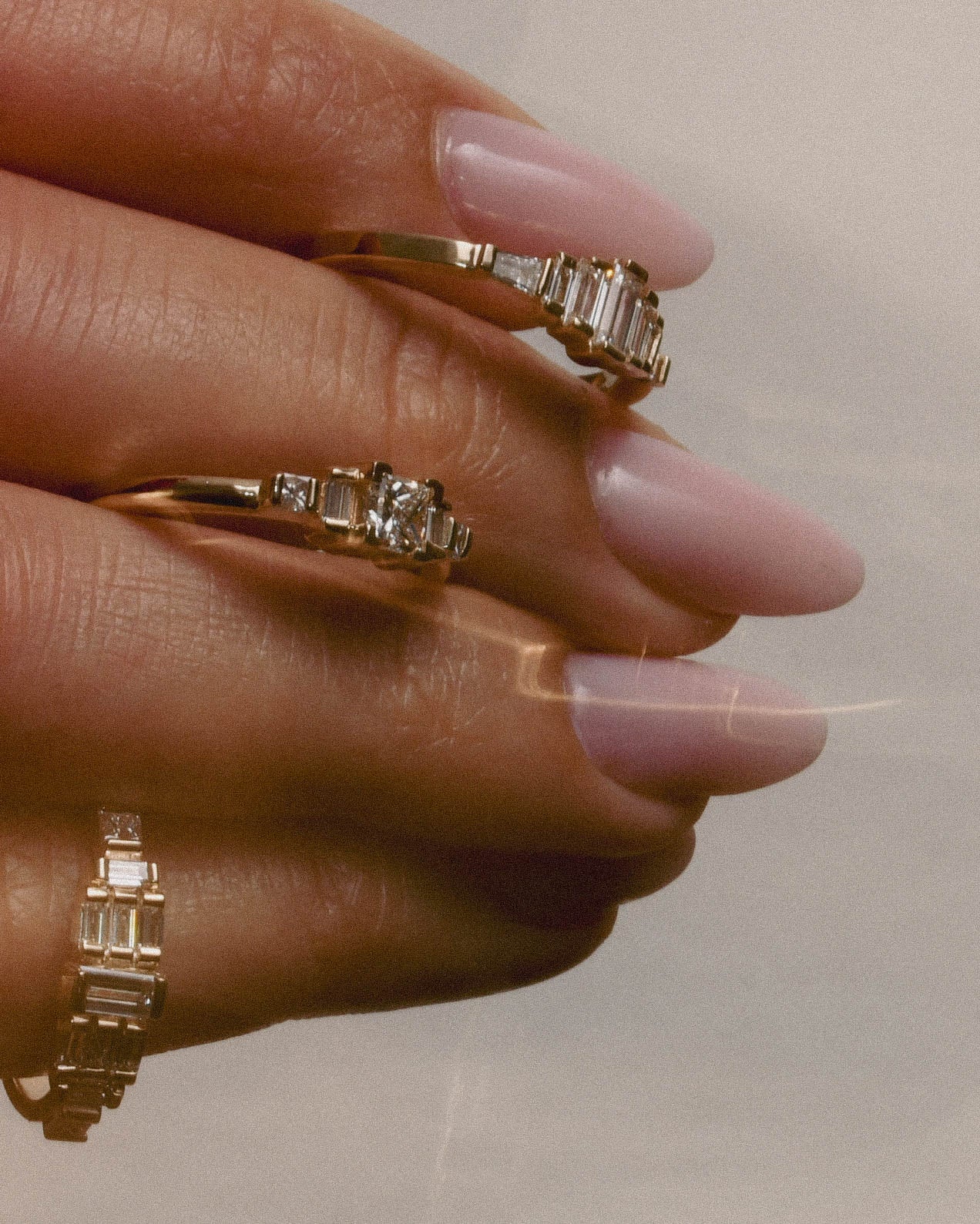 14 k gold rings with diamonds