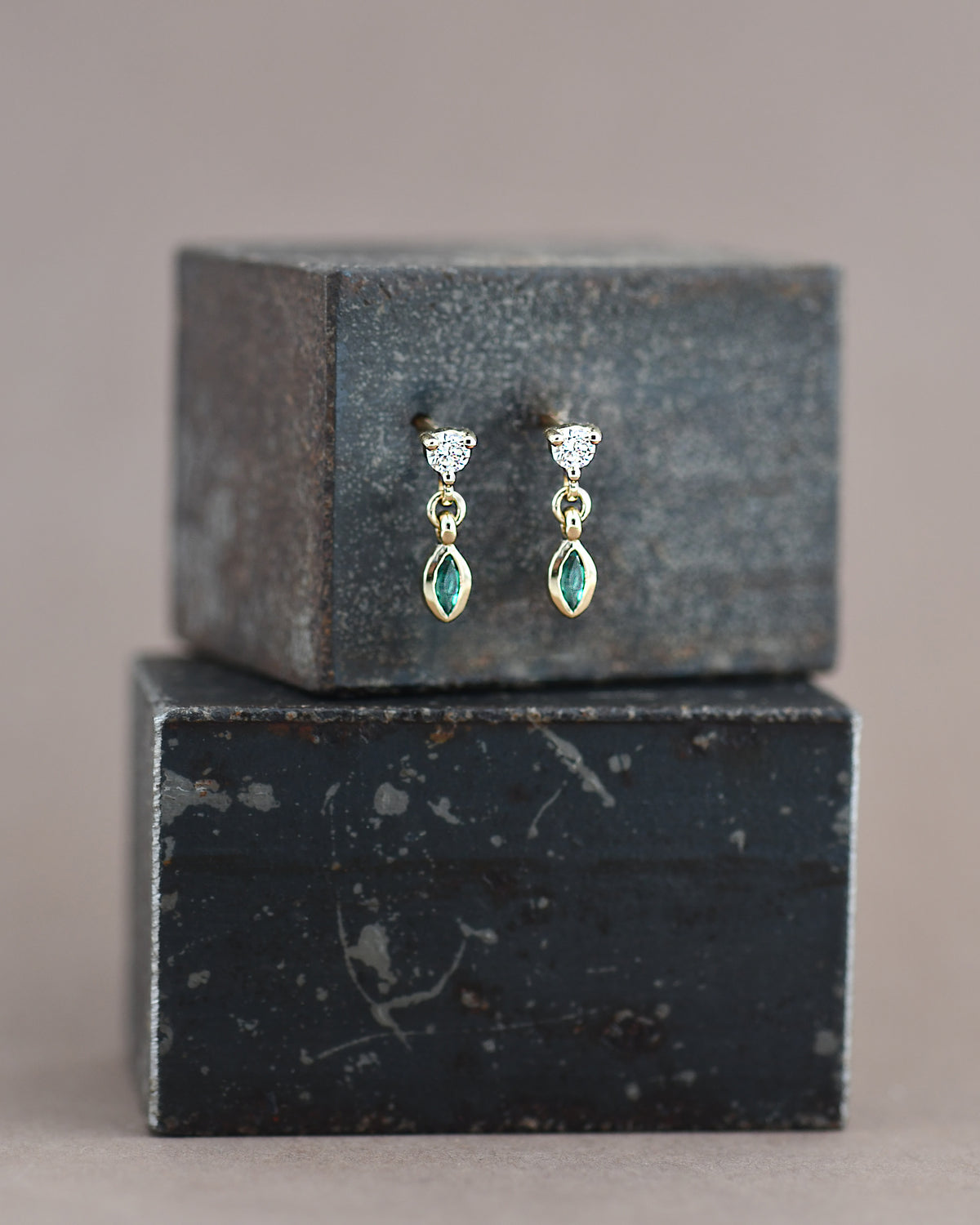 Poppy Earrings - Emerald