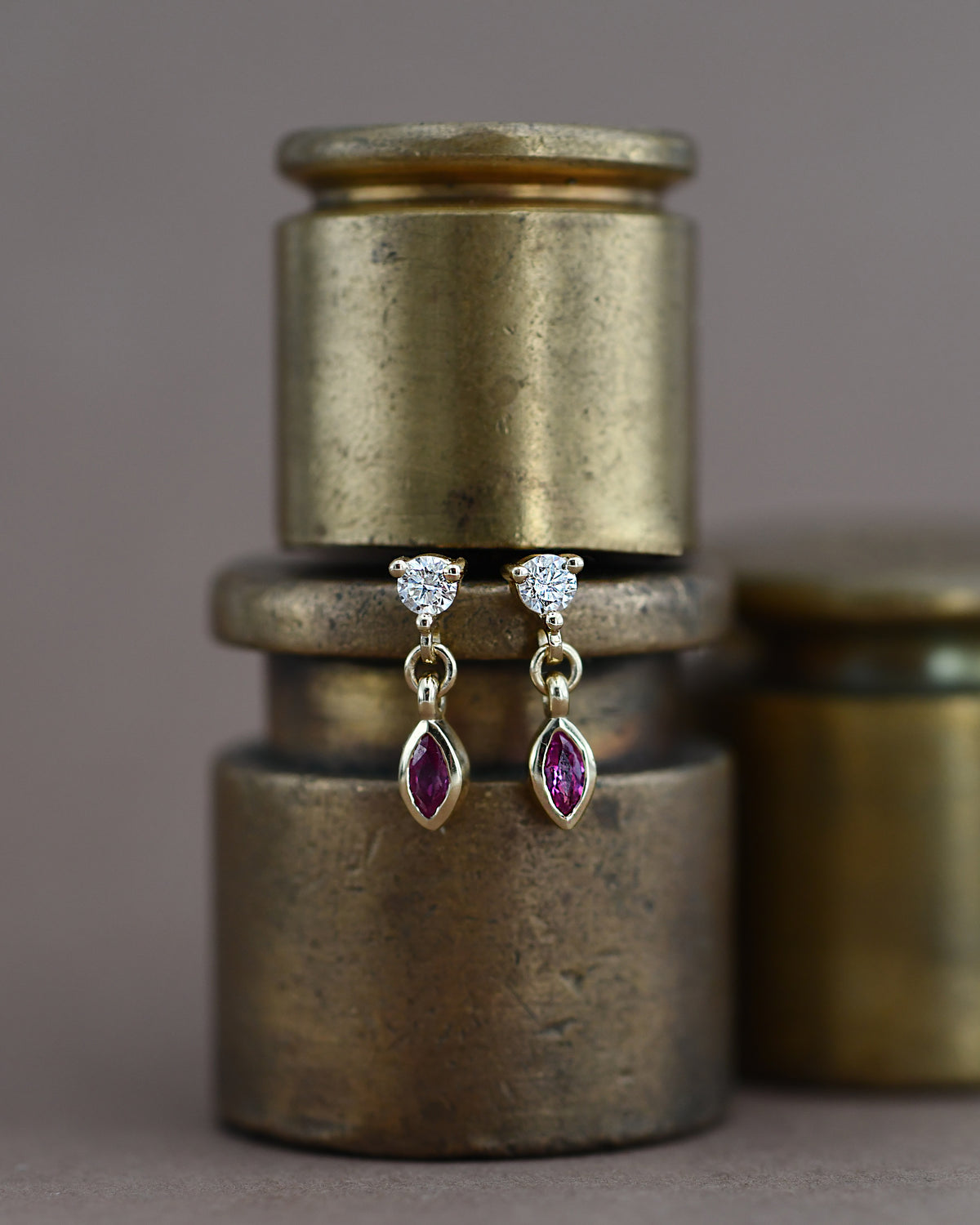 Poppy Earrings - Ruby