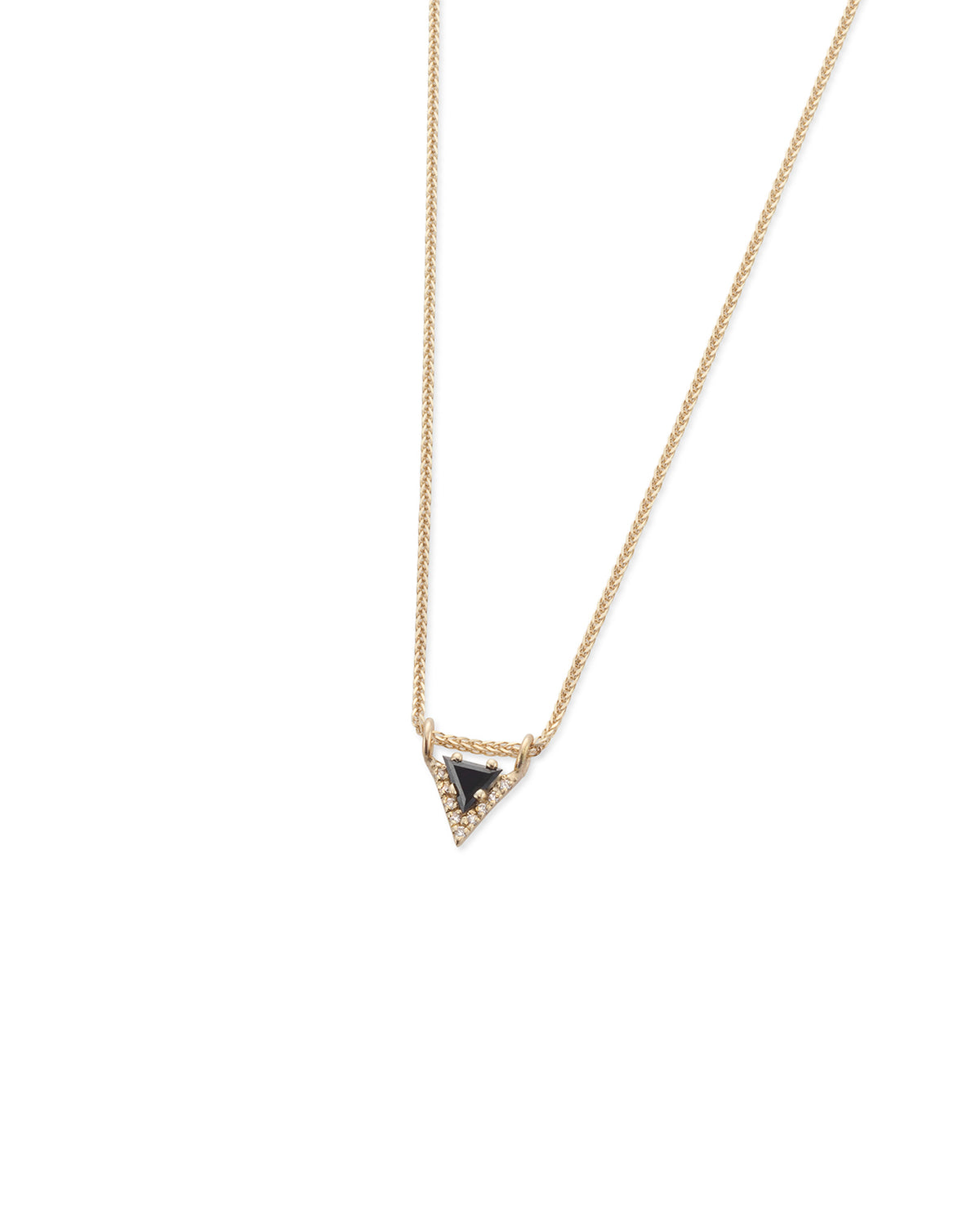 Niki Necklace - Black & White Diamonds