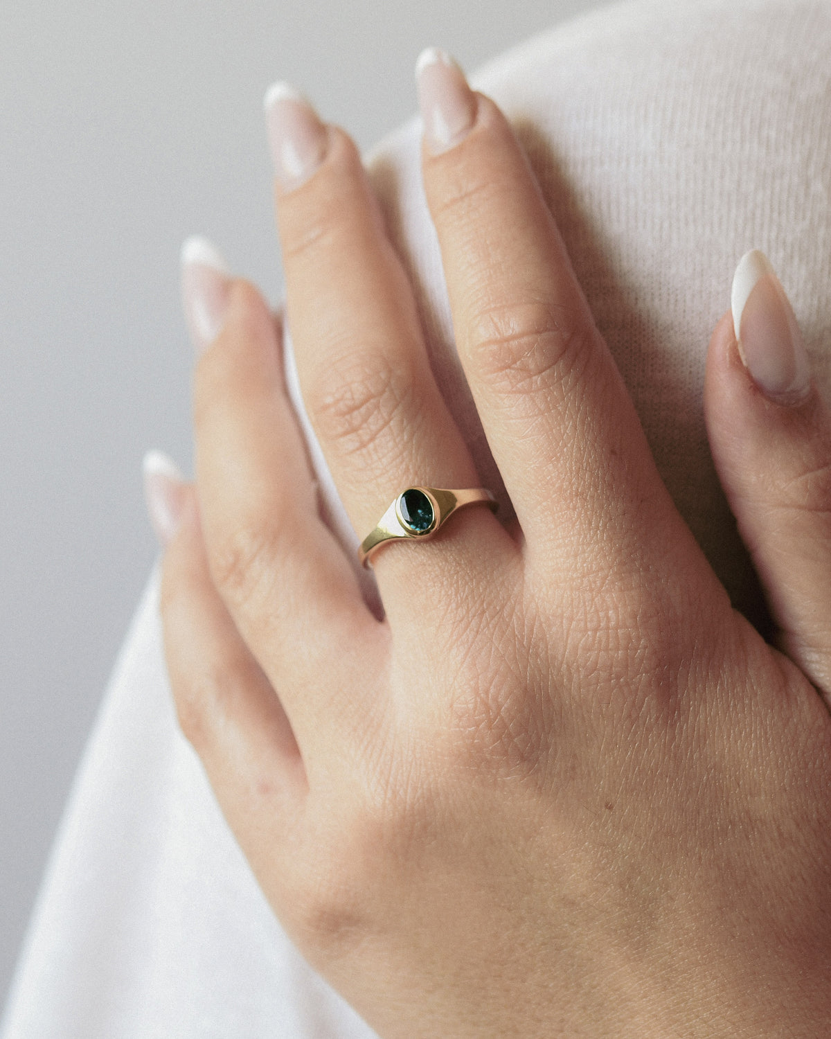 Olive Tourmaline Ring