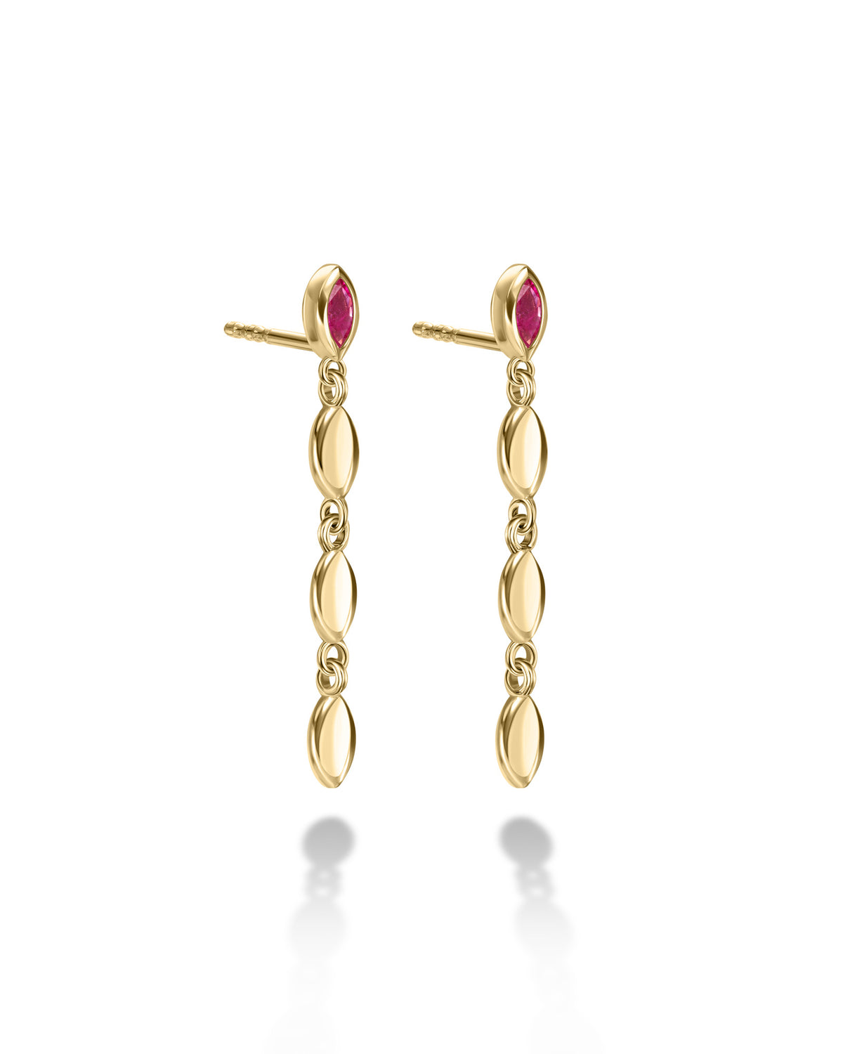 Renee Earrings - Ruby