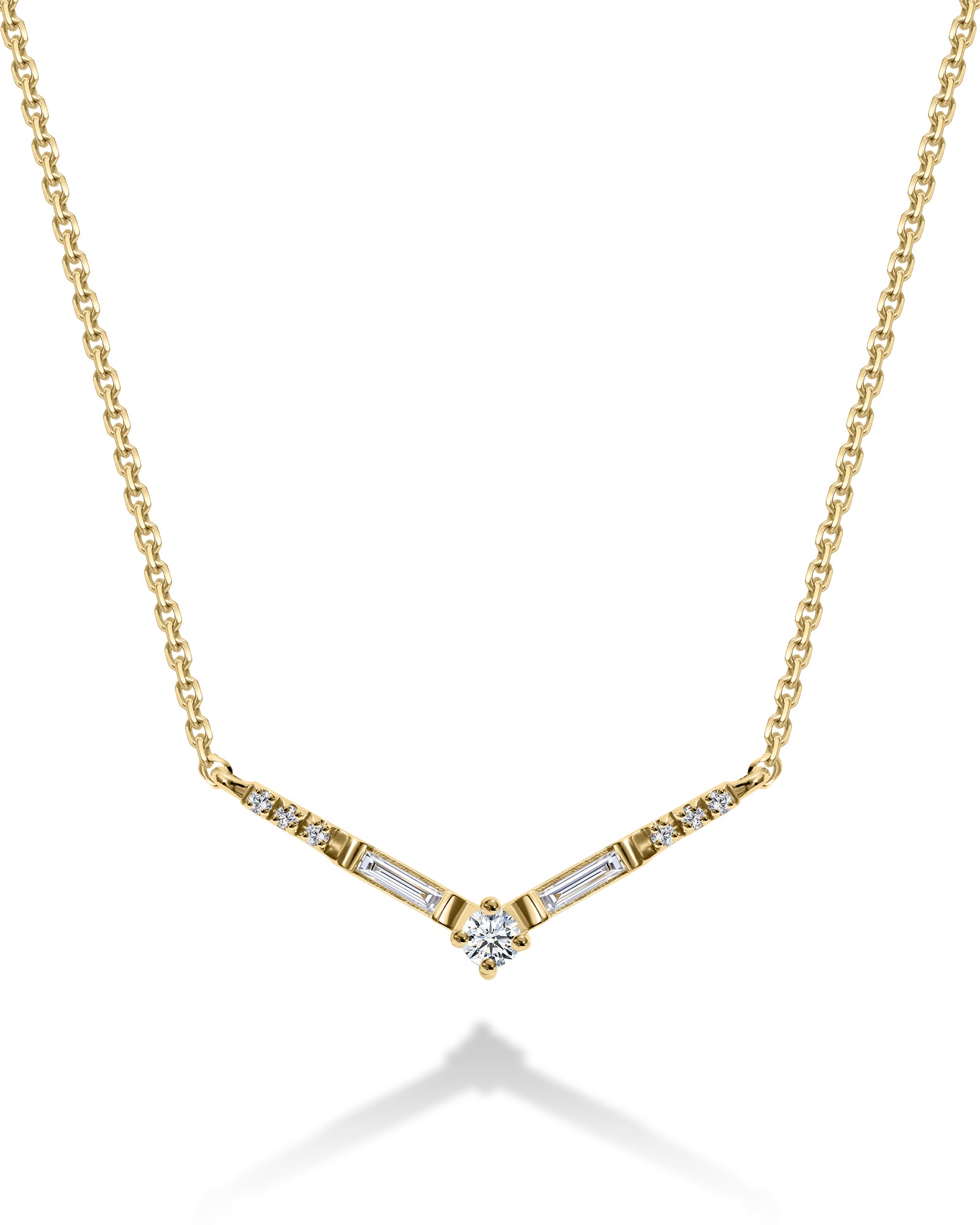 victoria gold and white diamonds necklace