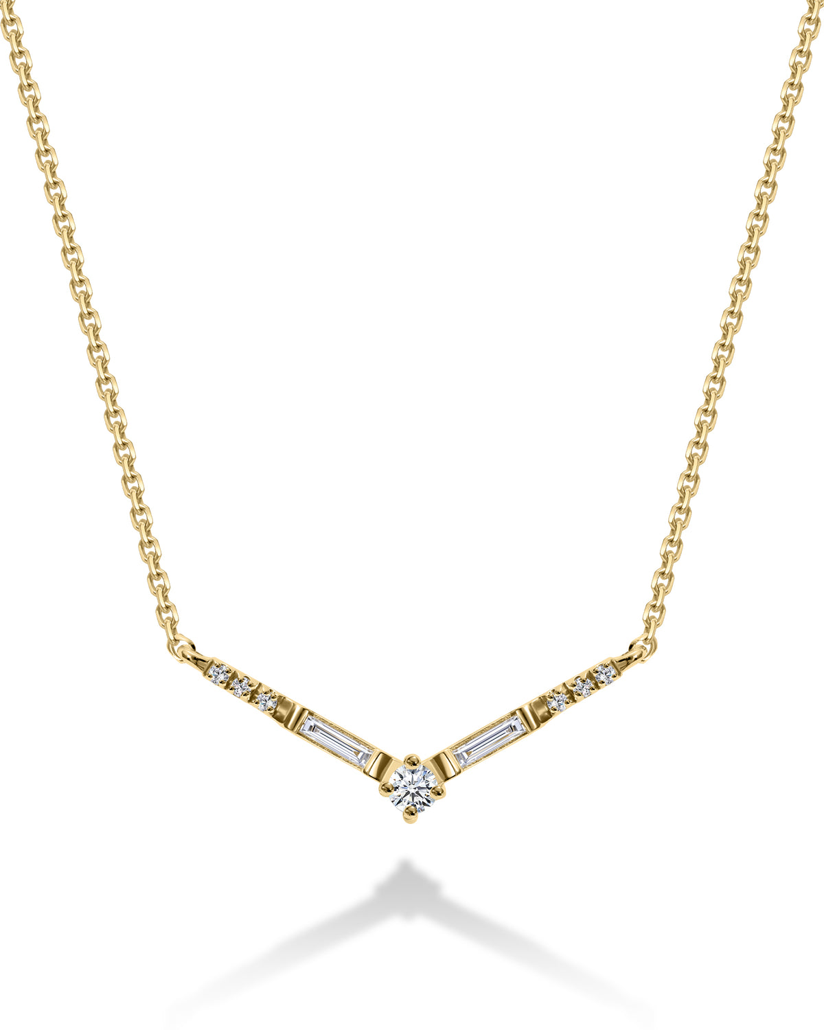 victoria gold and white diamonds necklace