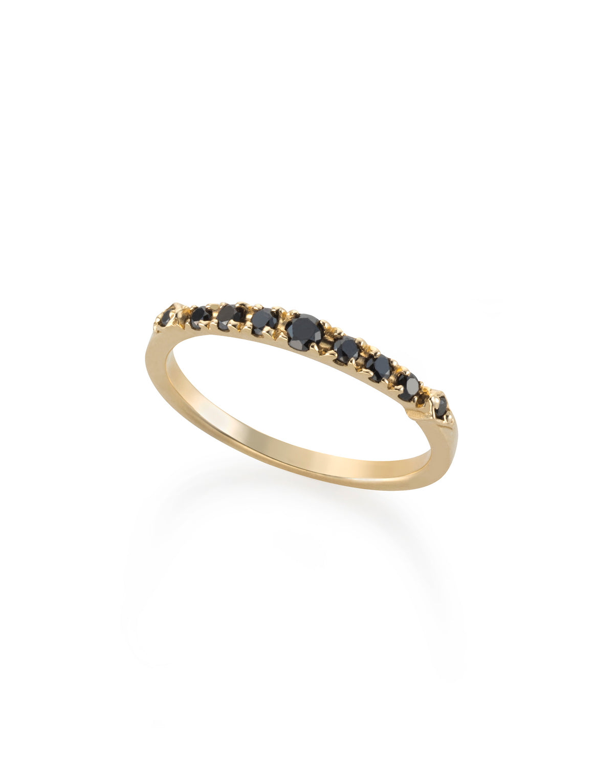 Violet Black Diamonds Ring