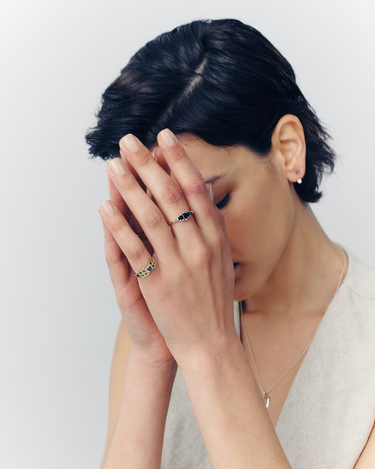 Daisy Black Diamonds Ring