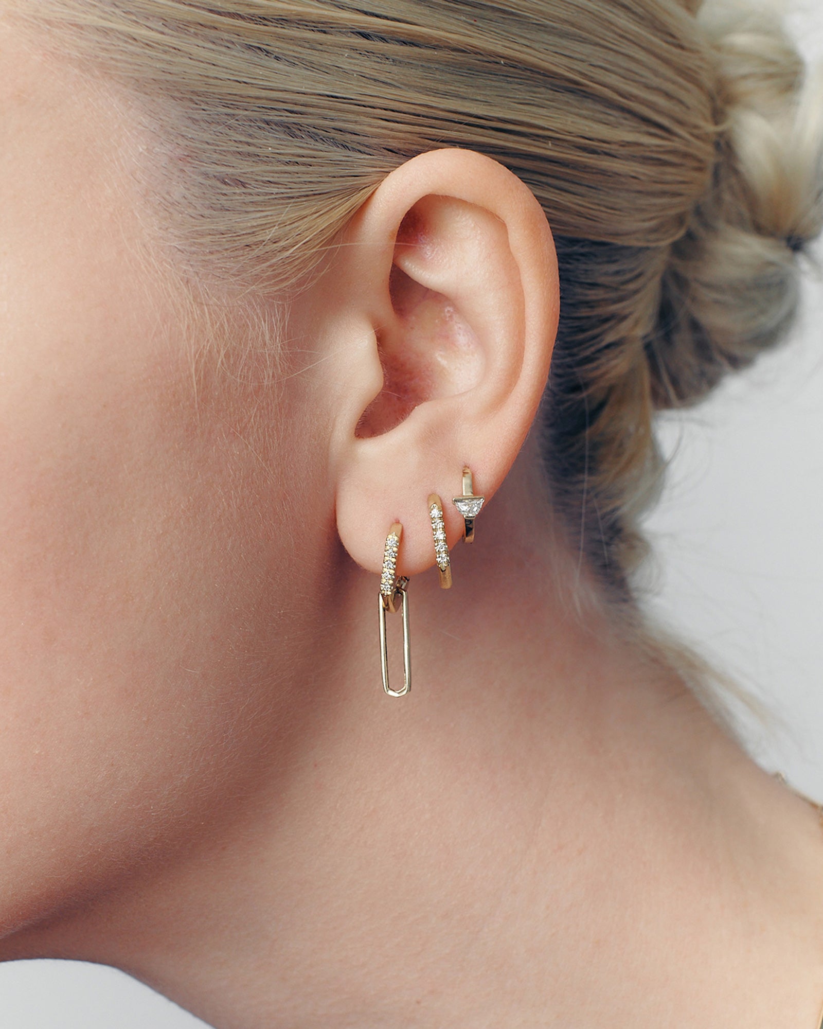 Alex White Diamonds Earrings - Long